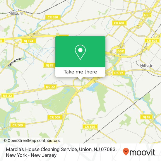 Marcia's House Cleaning Service, Union, NJ 07083 map