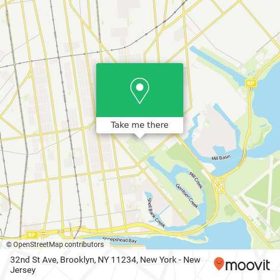 Mapa de 32nd St Ave, Brooklyn, NY 11234