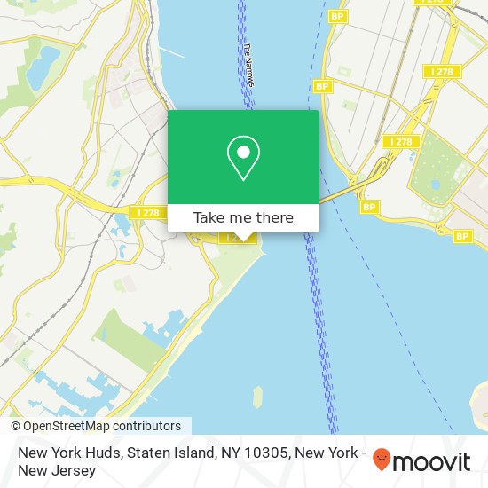 New York Huds, Staten Island, NY 10305 map