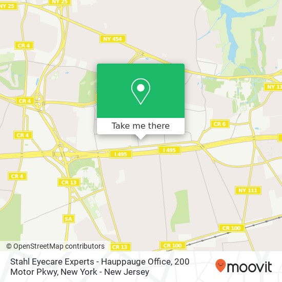 Stahl Eyecare Experts - Hauppauge Office, 200 Motor Pkwy map