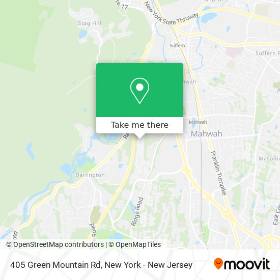 405 Green Mountain Rd map