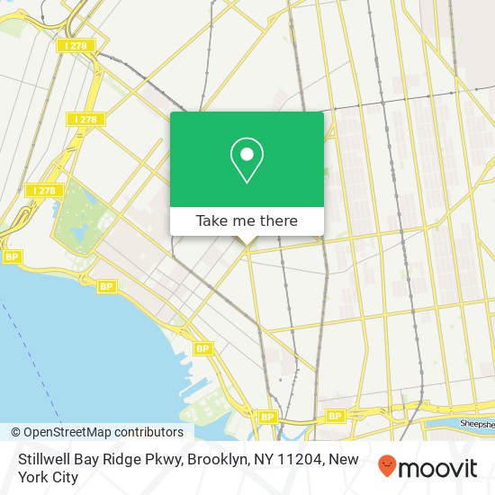 Mapa de Stillwell Bay Ridge Pkwy, Brooklyn, NY 11204