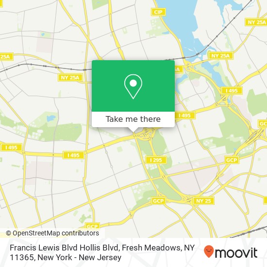 Francis Lewis Blvd Hollis Blvd, Fresh Meadows, NY 11365 map