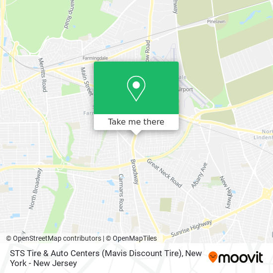 Mapa de STS Tire & Auto Centers (Mavis Discount Tire)