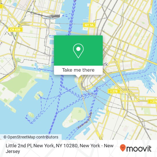 Mapa de Little 2nd Pl, New York, NY 10280