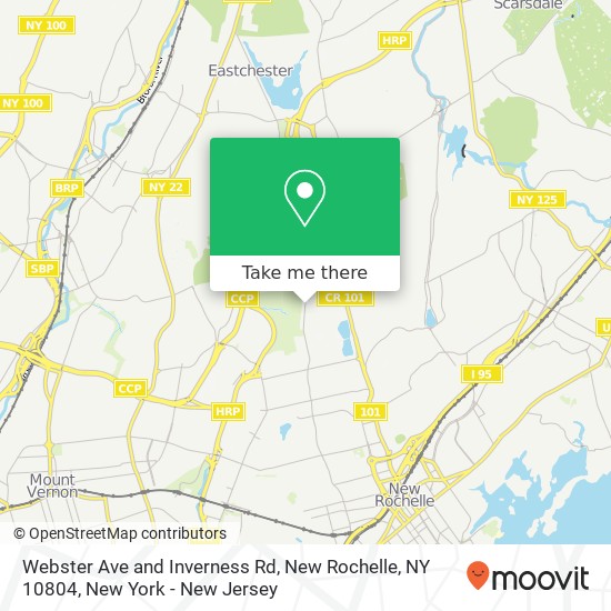 Webster Ave and Inverness Rd, New Rochelle, NY 10804 map