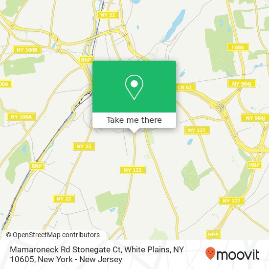 Mamaroneck Rd Stonegate Ct, White Plains, NY 10605 map