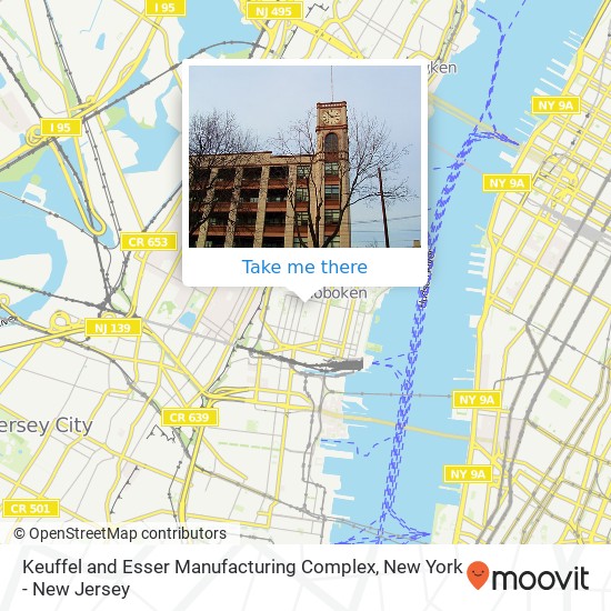 Mapa de Keuffel and Esser Manufacturing Complex