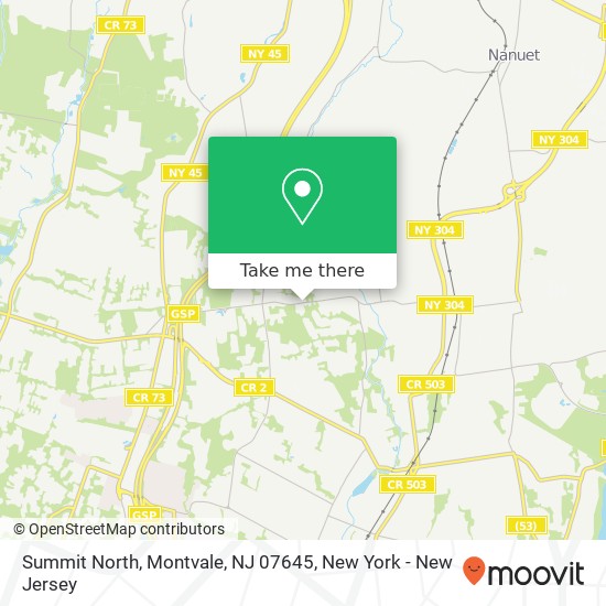 Mapa de Summit North, Montvale, NJ 07645