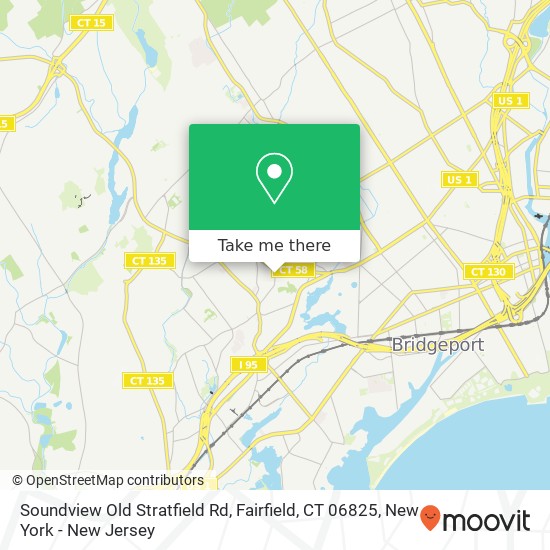 Mapa de Soundview Old Stratfield Rd, Fairfield, CT 06825