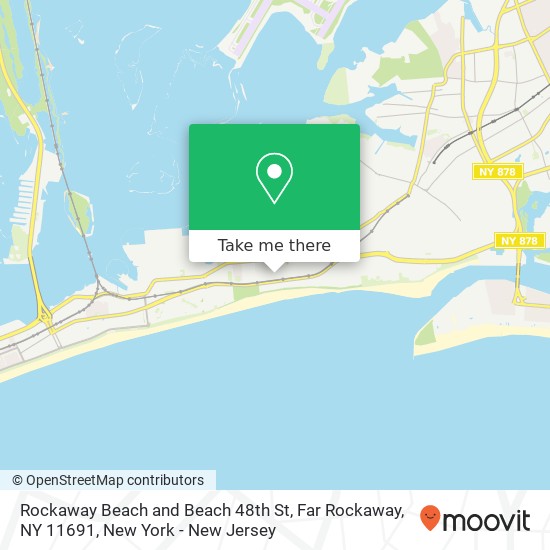 Mapa de Rockaway Beach and Beach 48th St, Far Rockaway, NY 11691