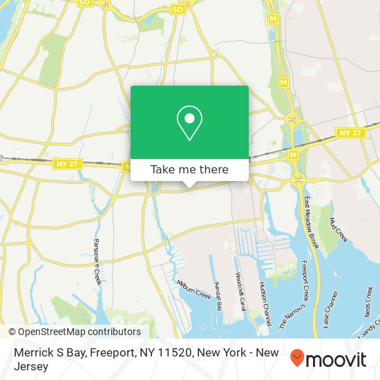 Mapa de Merrick S Bay, Freeport, NY 11520