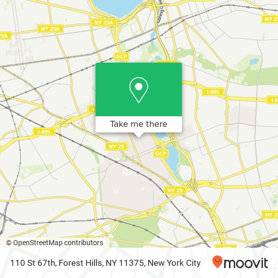 110 St 67th, Forest Hills, NY 11375 map