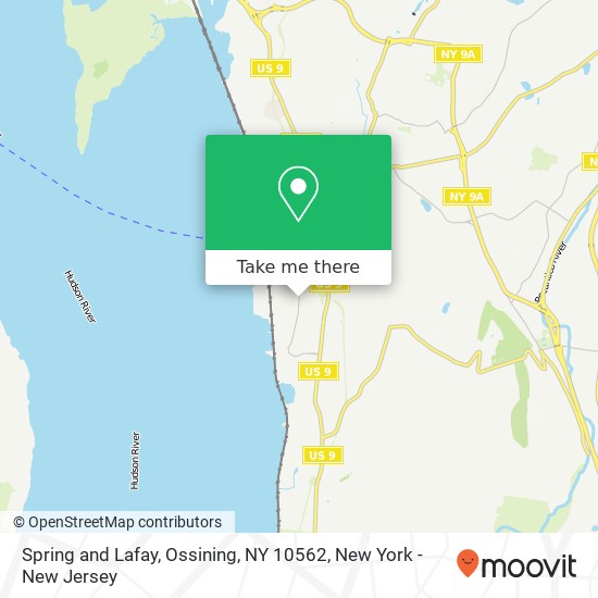 Mapa de Spring and Lafay, Ossining, NY 10562