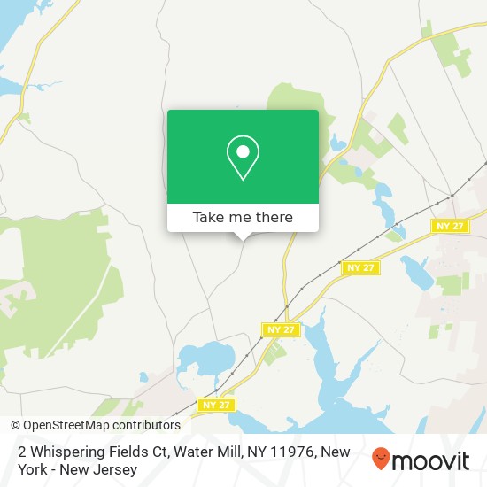 Mapa de 2 Whispering Fields Ct, Water Mill, NY 11976