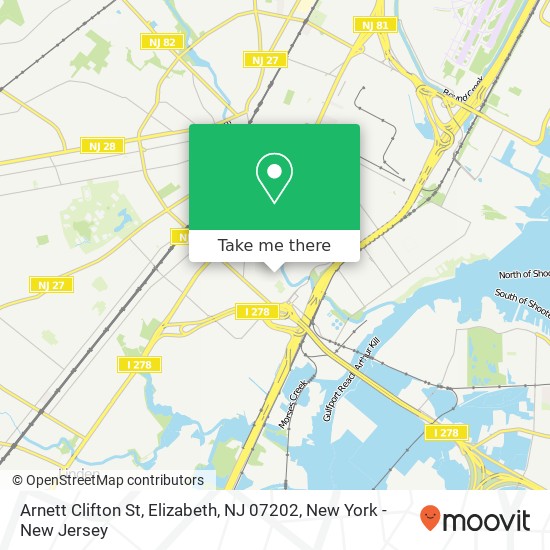 Arnett Clifton St, Elizabeth, NJ 07202 map