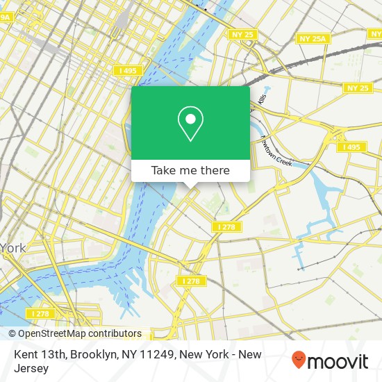 Kent 13th, Brooklyn, NY 11249 map