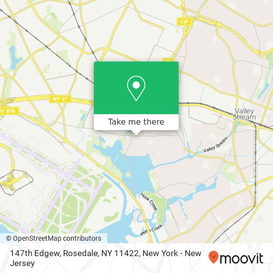 Mapa de 147th Edgew, Rosedale, NY 11422