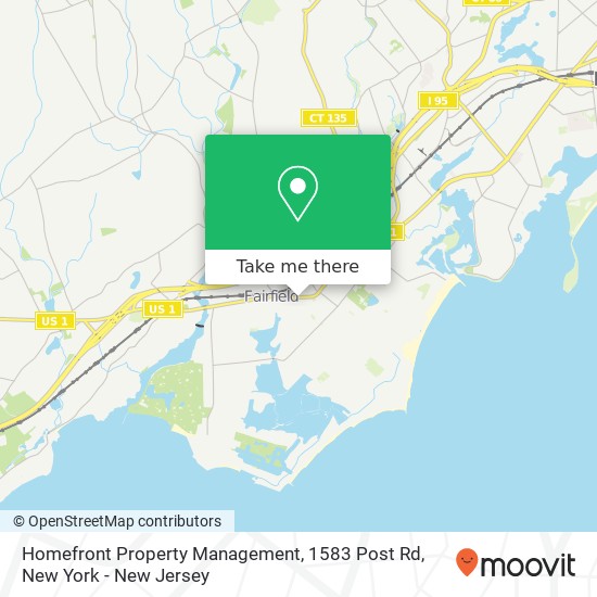 Homefront Property Management, 1583 Post Rd map