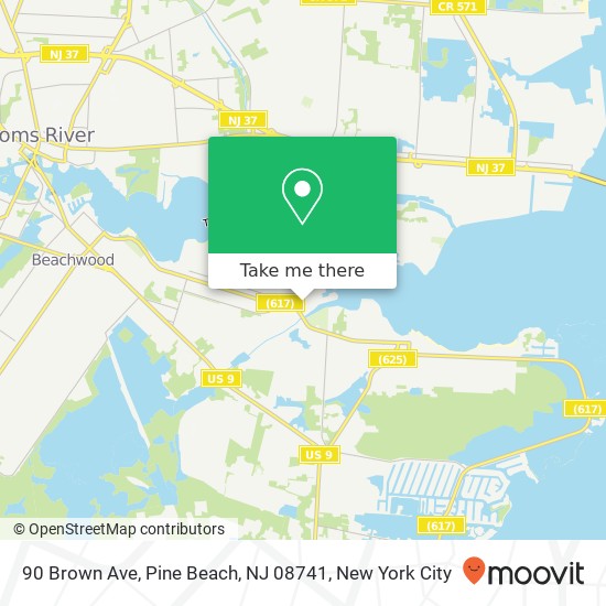 90 Brown Ave, Pine Beach, NJ 08741 map