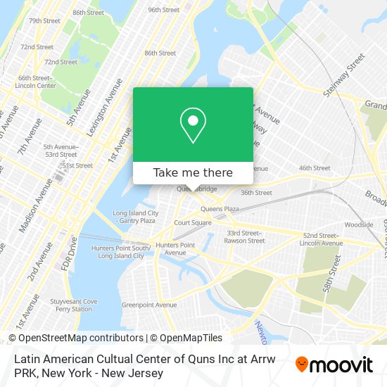 Latin American Cultual Center of Quns Inc at Arrw PRK map