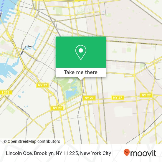 Lincoln Oce, Brooklyn, NY 11225 map