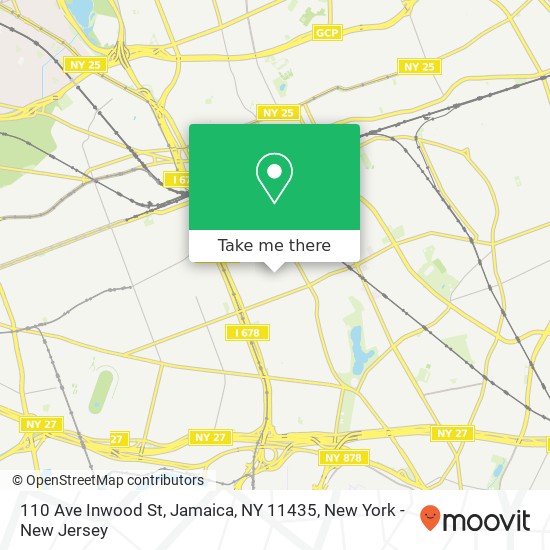 Mapa de 110 Ave Inwood St, Jamaica, NY 11435