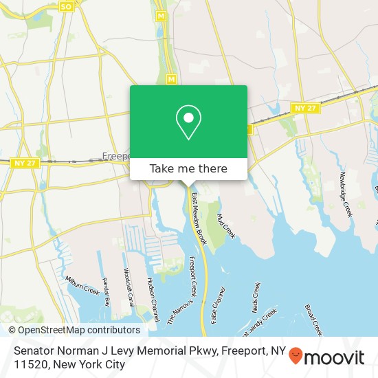 Mapa de Senator Norman J Levy Memorial Pkwy, Freeport, NY 11520