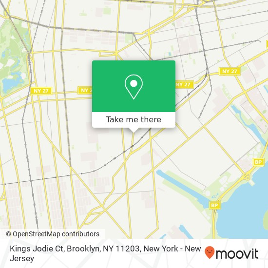 Mapa de Kings Jodie Ct, Brooklyn, NY 11203
