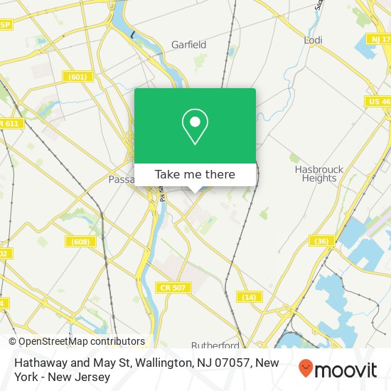 Mapa de Hathaway and May St, Wallington, NJ 07057