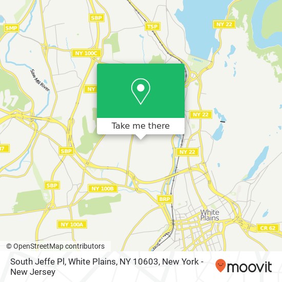 Mapa de South Jeffe Pl, White Plains, NY 10603