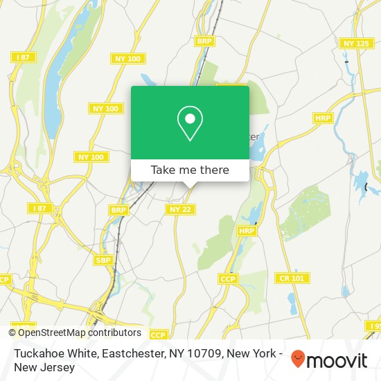 Mapa de Tuckahoe White, Eastchester, NY 10709