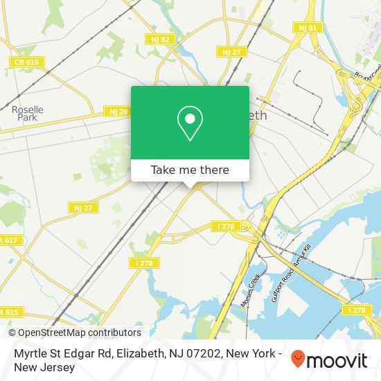 Myrtle St Edgar Rd, Elizabeth, NJ 07202 map