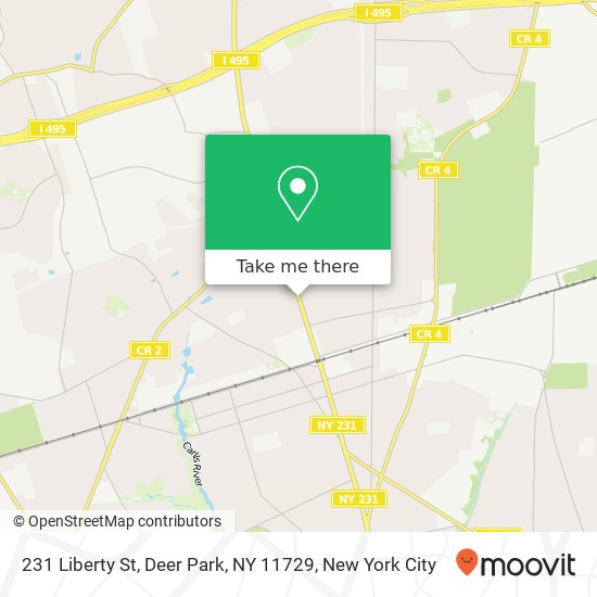 Mapa de 231 Liberty St, Deer Park, NY 11729