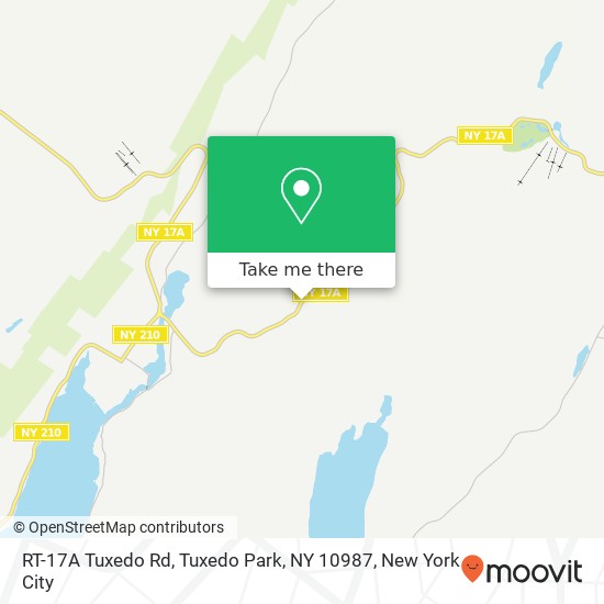 Mapa de RT-17A Tuxedo Rd, Tuxedo Park, NY 10987