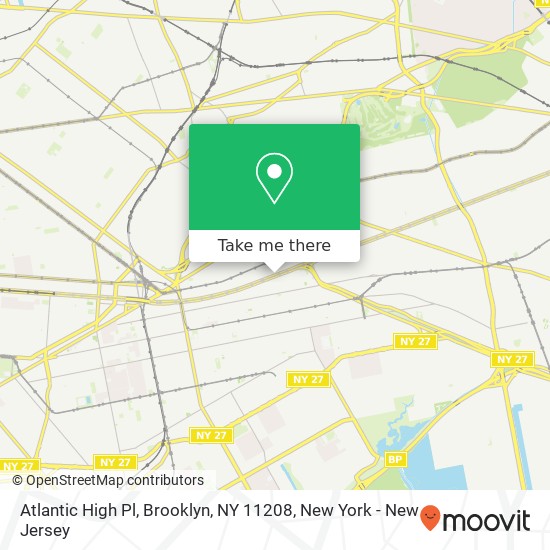 Mapa de Atlantic High Pl, Brooklyn, NY 11208