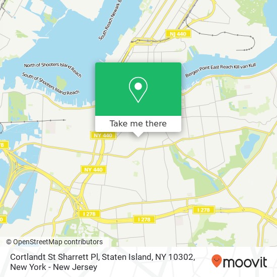 Cortlandt St Sharrett Pl, Staten Island, NY 10302 map