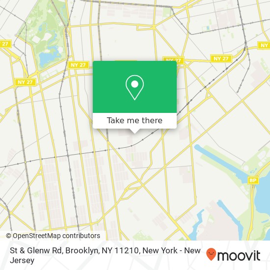 St & Glenw Rd, Brooklyn, NY 11210 map