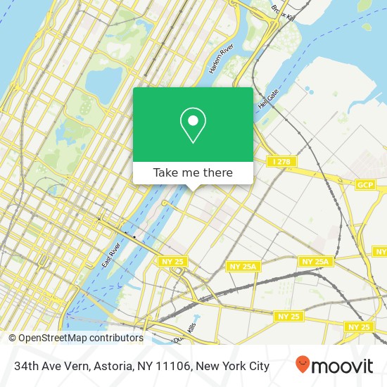 34th Ave Vern, Astoria, NY 11106 map