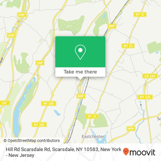 Hill Rd Scarsdale Rd, Scarsdale, NY 10583 map