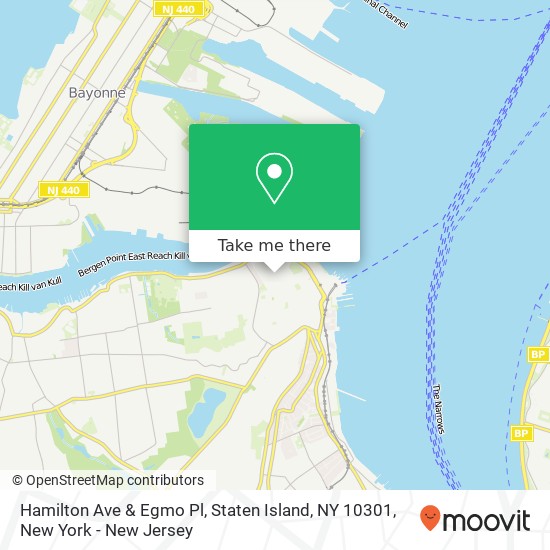 Hamilton Ave & Egmo Pl, Staten Island, NY 10301 map