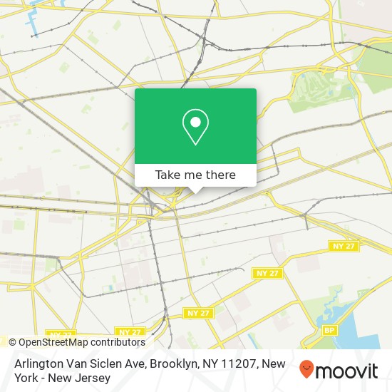 Arlington Van Siclen Ave, Brooklyn, NY 11207 map