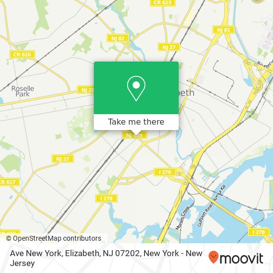 Ave New York, Elizabeth, NJ 07202 map