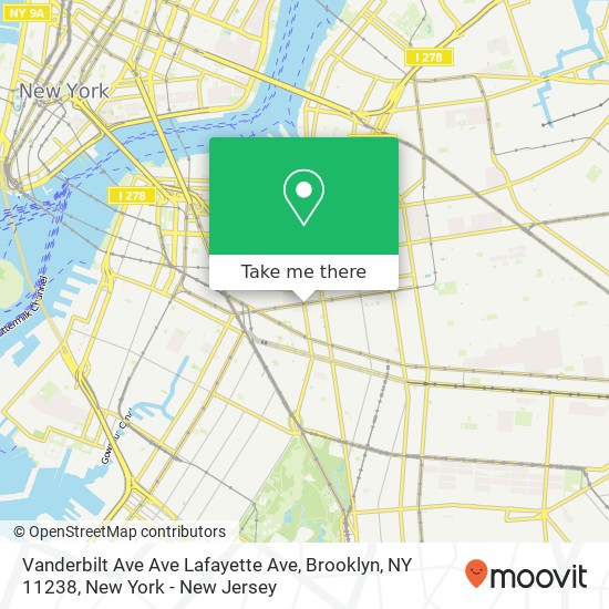 Vanderbilt Ave Ave Lafayette Ave, Brooklyn, NY 11238 map