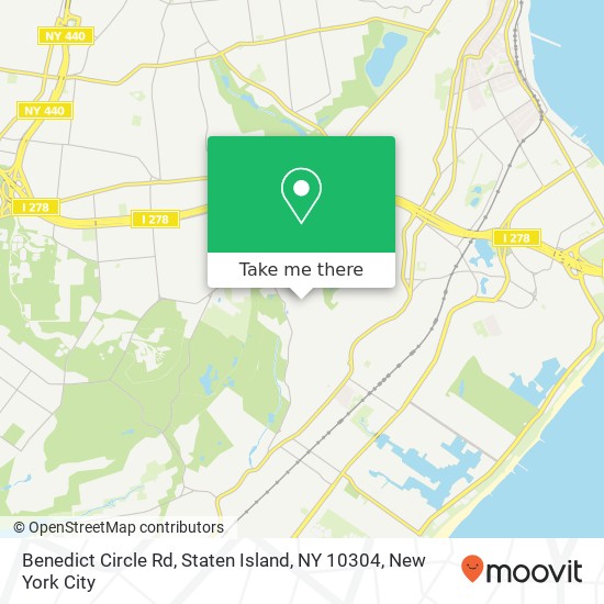 Benedict Circle Rd, Staten Island, NY 10304 map