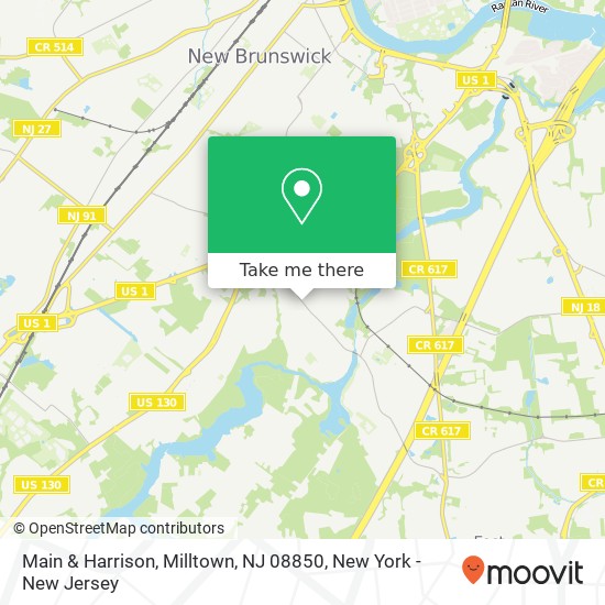 Mapa de Main & Harrison, Milltown, NJ 08850