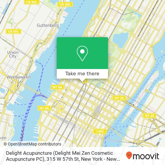 Delight Acupuncture (Delight Mei Zen Cosmetic Acupuncture PC), 315 W 57th St map