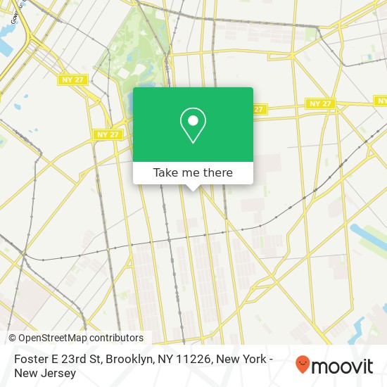 Mapa de Foster E 23rd St, Brooklyn, NY 11226