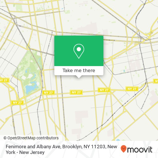 Fenimore and Albany Ave, Brooklyn, NY 11203 map