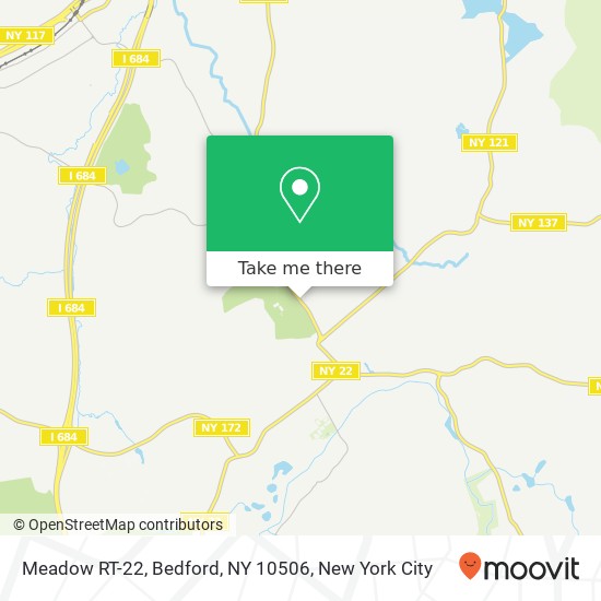 Mapa de Meadow RT-22, Bedford, NY 10506